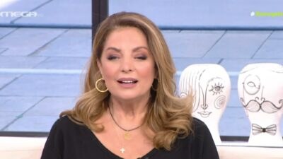 Η Άντζελα Γκερέκου στο πλατό του Χαμογέλα και Πάλι