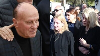 Ο Μίμης Δομάζος και οι κόρες του Νίκου Σαργκάνη
