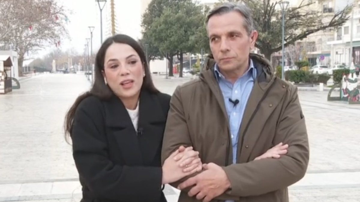Η Ευλαμπία Ρέβη και ο Γιώργος Κουρδής στην κάμερα του Happy Day