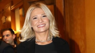 Η Φαίη Σκορδά σε έξοδό της
