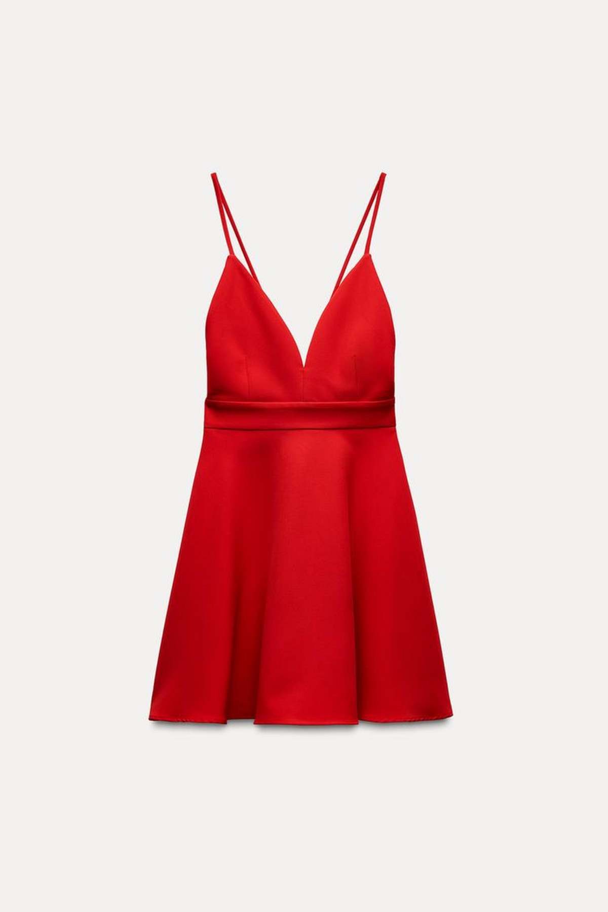 Κόκκινο φόρεμα μίνι zara