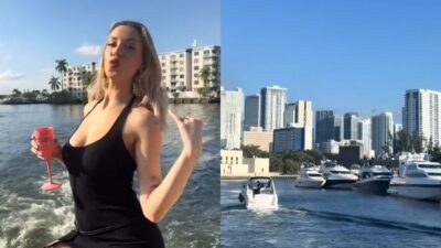 Η Γαρυφαλλιά Καληφώνη στις διακοπές της στο Μαϊάμι