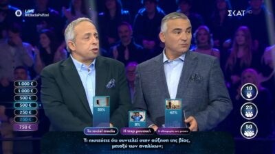 Οι παρουσιαστές της εκπομπής Η Ελλάδα ψηφίζει