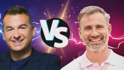 Ο Γιώργος Λιάγκας και ο Γιώργος Καπουτζίδης