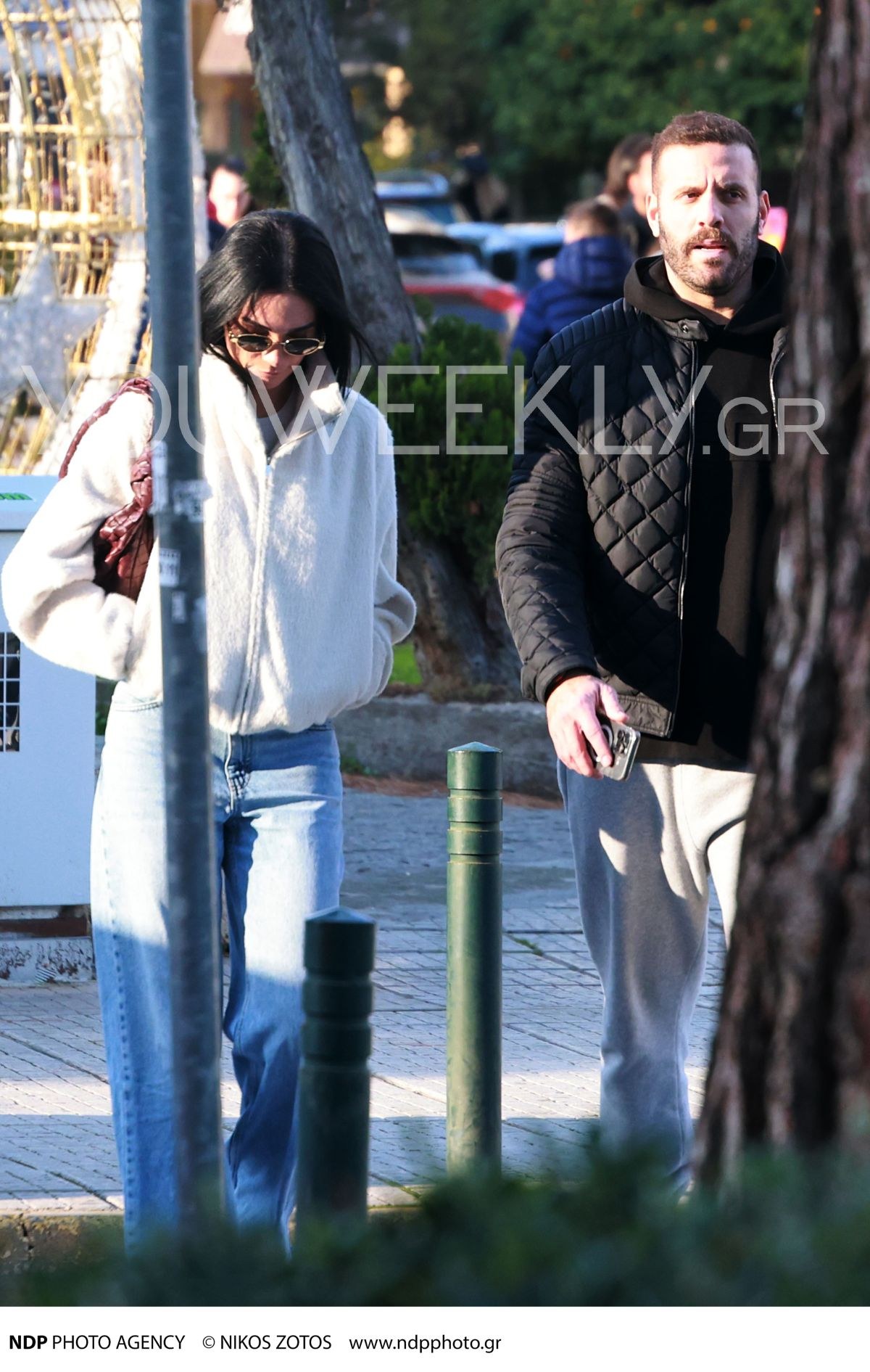 Ο Νίκος Παππάς με τη σύντροφό του, Ναταλί Παρσινέβελου