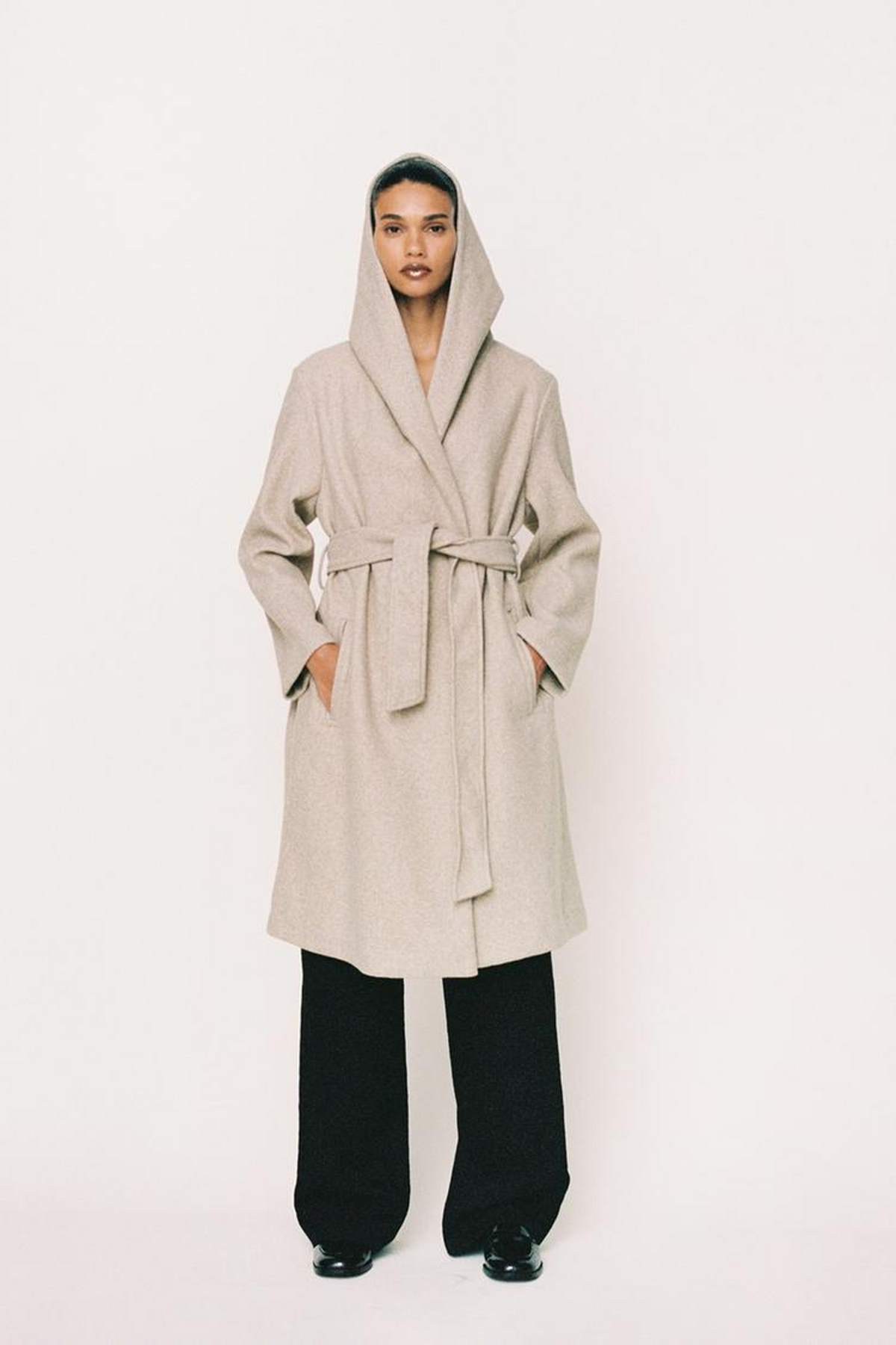 μπεζ παλτό zara