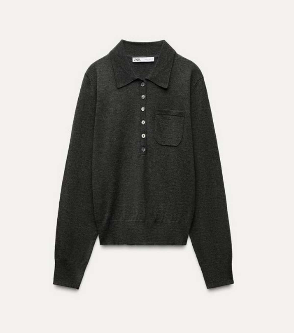 γκρι polo πουλόβερ zara