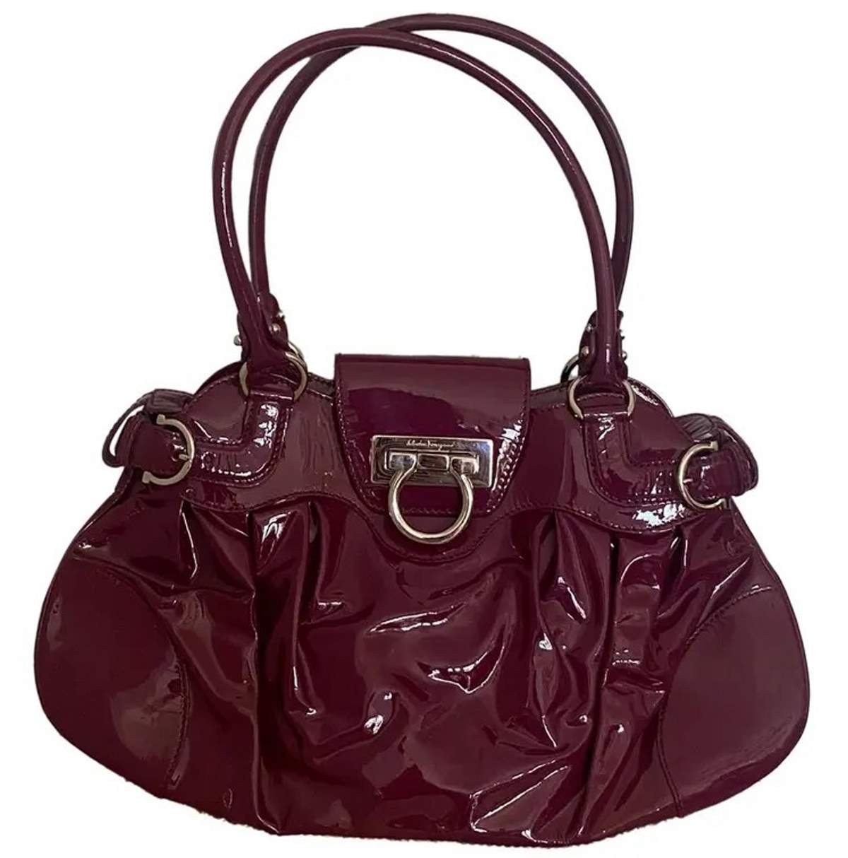 μπορντό τσάντα salvatore ferragamo