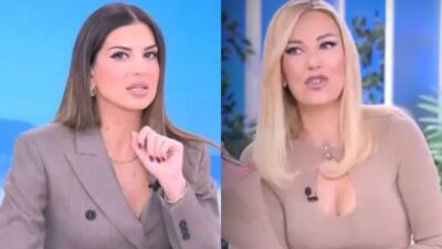 Η Σταματίνα Τσιμτσιλή και η Τίνα Μεσσαροπούλου.