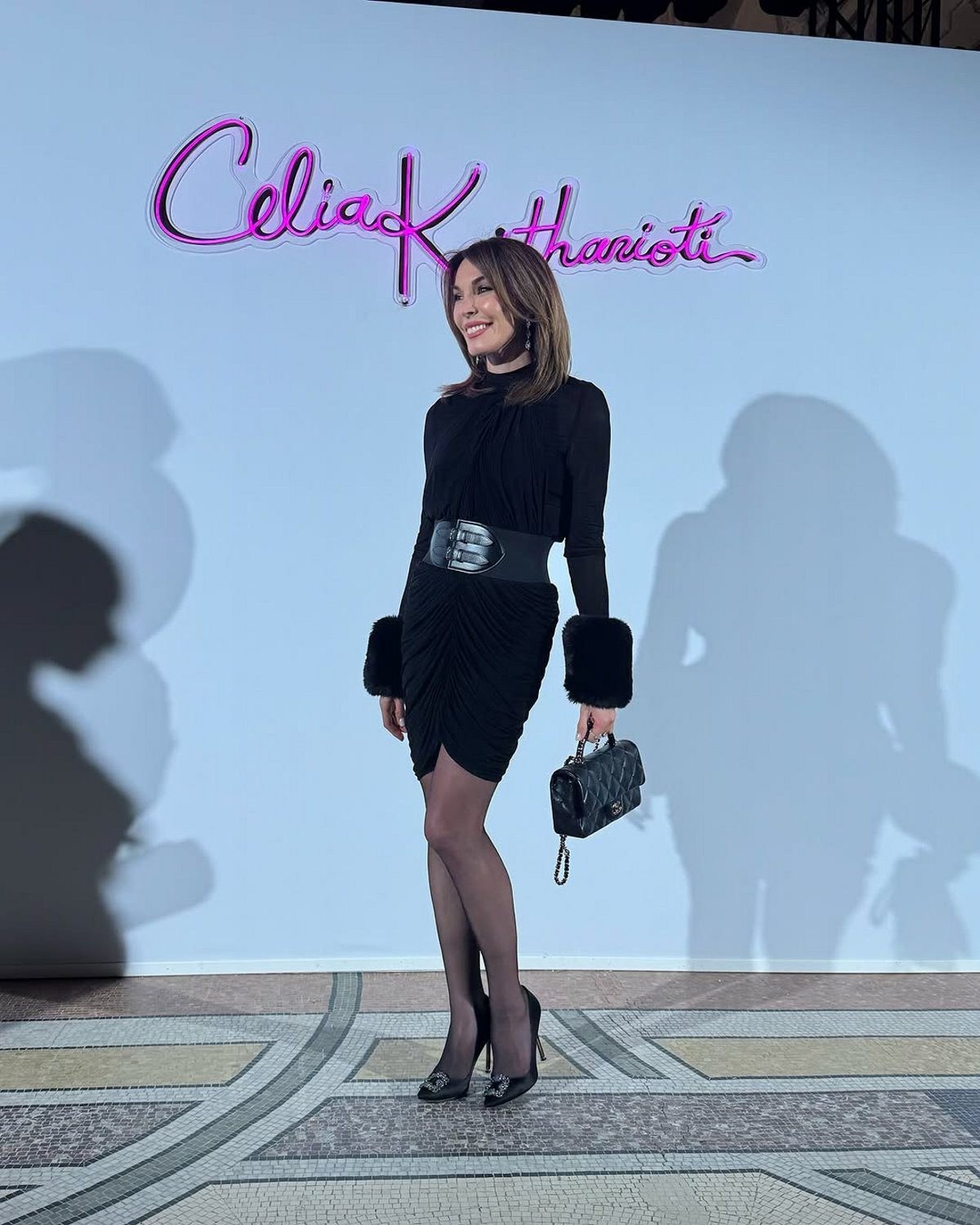 H Τατιάνα Στεφανίδου στο Petit Palais για το σόου Celia Kritharioti