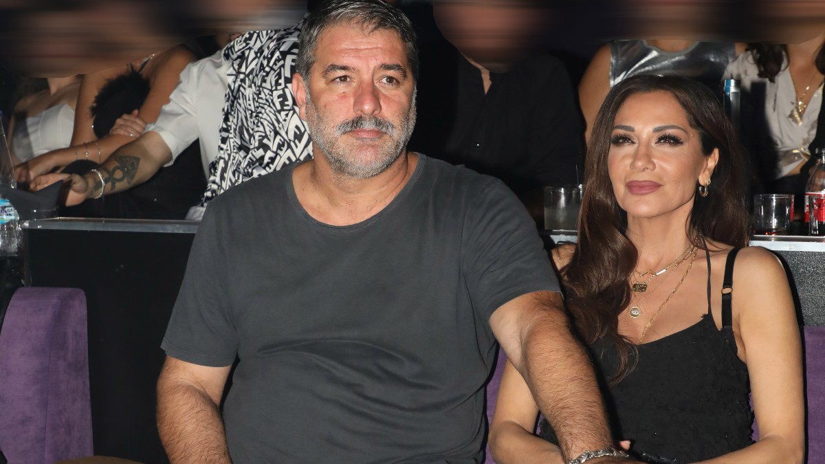 Η Δέσποινα Βανδή και ο Βασίλης Μπισμπίκης σε νυχτερινή τους έξοδο