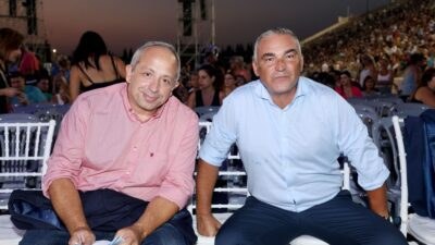 Ο Χρήστος Κούτρας και ο Γιάννης Ντσούνος.