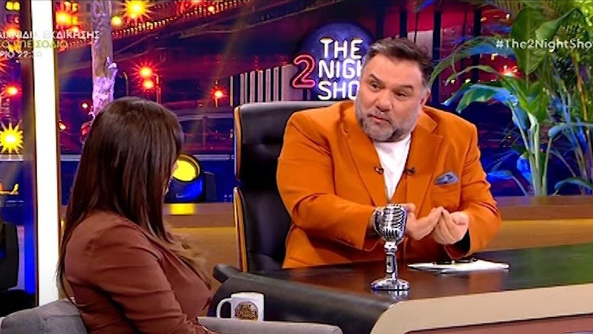Ο Γρηγόρης Αρναούτογλου στο The 2night show