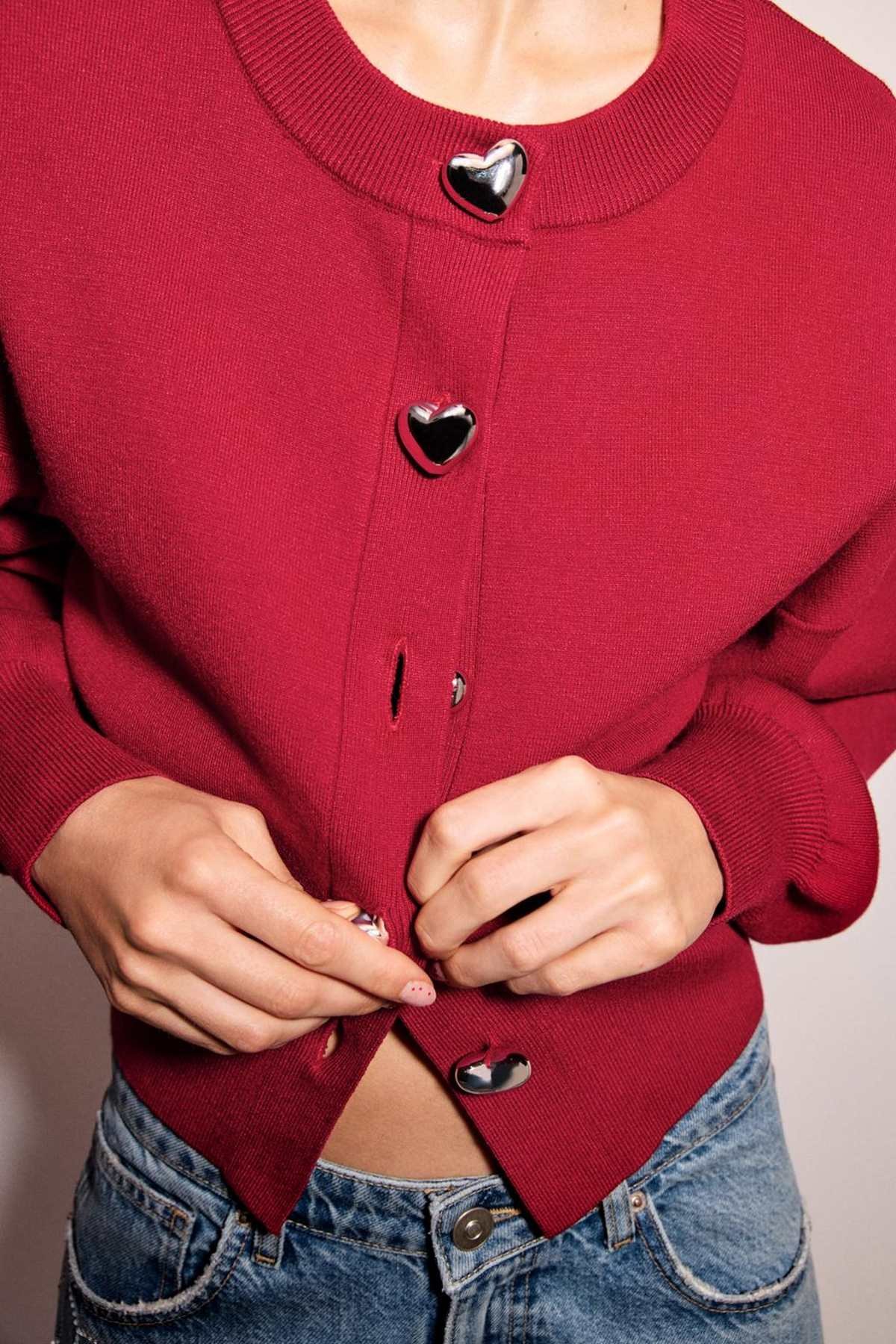 cardigan με καρδιές zara