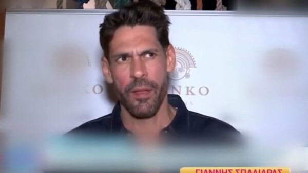Ο Γιάννης Σπαλιάρας μπροστά στην κάμερα