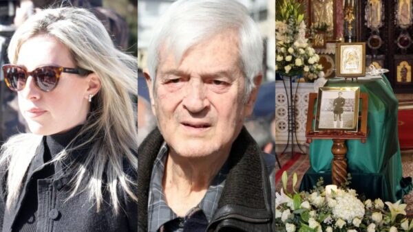 Φωτογραφίες από την κηδεία του Τάκη οικονομόπουλου στην εκκλησία