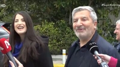 Η Νάνσυ Κοίλου και ο Γιώργος Πατούλης έξω από το μαιευτήριο