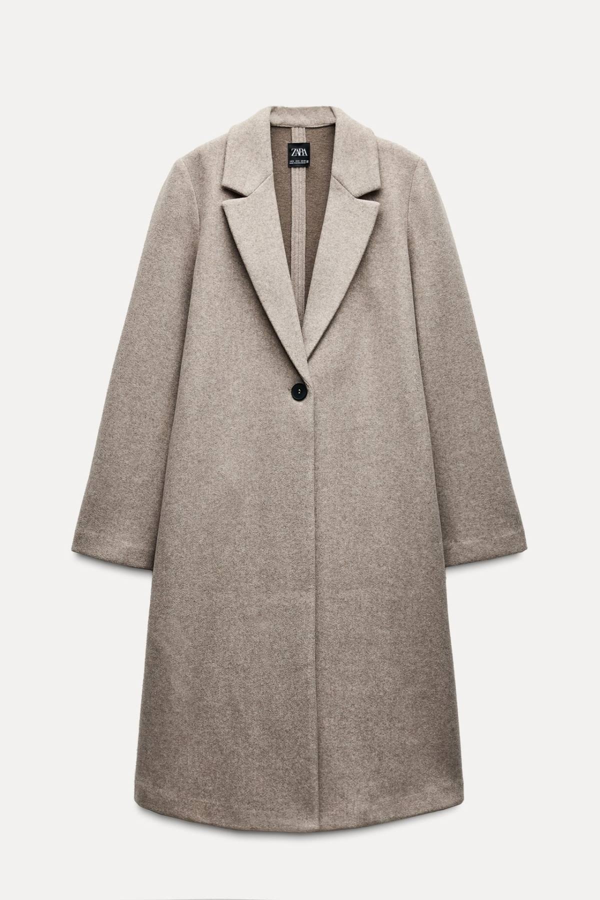 Παλτό Zara σε μπεζ χρώμα