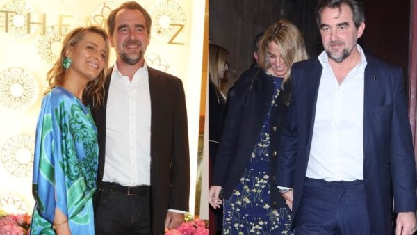 Η Τατιάνα Μπλάτνικ και η Χρυσή Βαρδινογιάννη με τον Νικόλαο Ντε Γκρες.