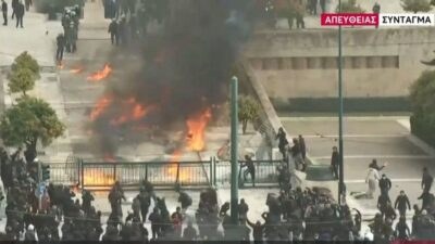 Επεισόδια στα Τέμπη