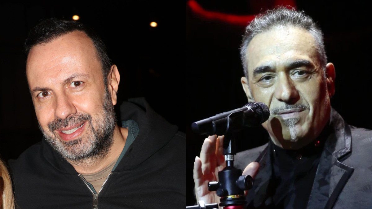 O Tάσος Τρύφωνος και ο Νότης Σφακιανάκης σε κολάζ