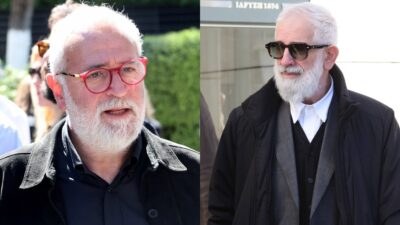 Ο Βασίλης Θωμόπουλος και ο Πέτρος Φιλιππίδης.