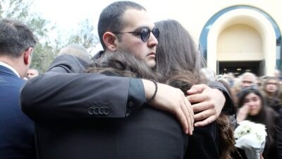 Χρήστος Κούγιας με Εύη Βατίδου και Μάιρα Κούγια