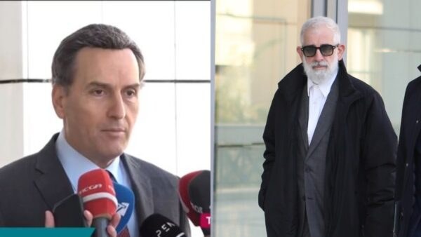 Ο Μιχάλης Δημητρακόπουλος και ο Πέτρος Φιλιππίδης