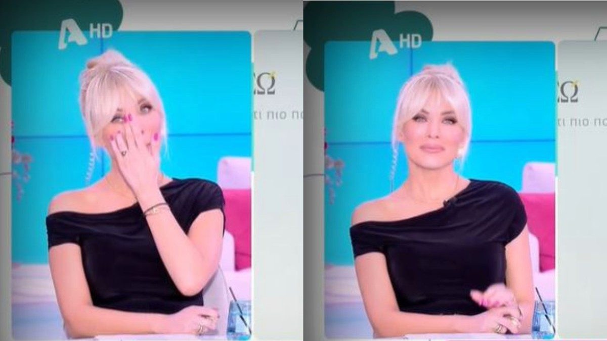Η Κατερίνα Καινούργιου στο πλατό του Super Κατερίνα