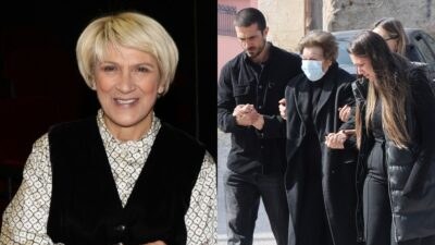 Φωτογραφίες από την κηδεία της Καίτης Κωνσταντίνου