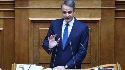 Ο Κυριάκος Μητσοτάκης στη Βουλή