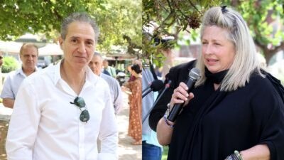 Ο Δημήτρης Κόκοτας και η Σάντρα Βουτσά
