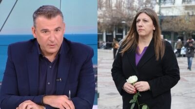 Ο Γιώργος Λιάγκας και η Ζωή Κωνσταντοπούλου