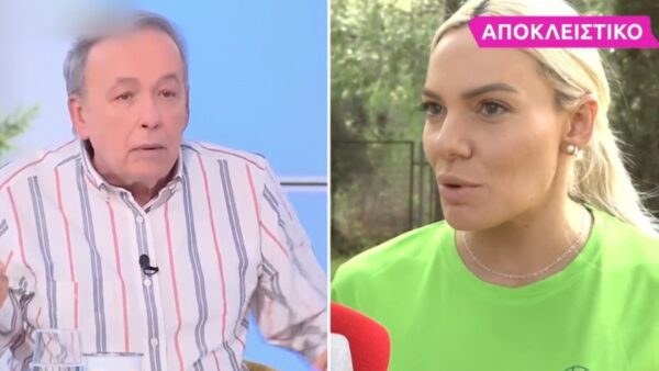 Η Ιωάννα Μαλέσκου στην κάμερα του Super Κατερίνα και ο Ανδρέας Μικρούτσικος