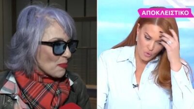 Η Ματθίλδη Μαγγίρα μιλά στην κάμερα της εκπομπής Super Κατερίνα