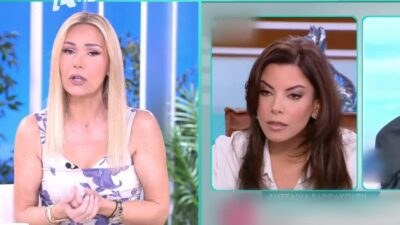 Η Τίνα Μεσσαροπούλου και δίπλα η Αντελίνα Βαρθακούρη