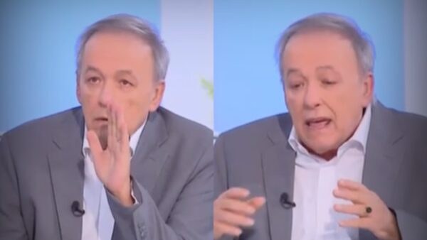 Ο Ανδρέας Μικρούτσικος στο πλατο του mega