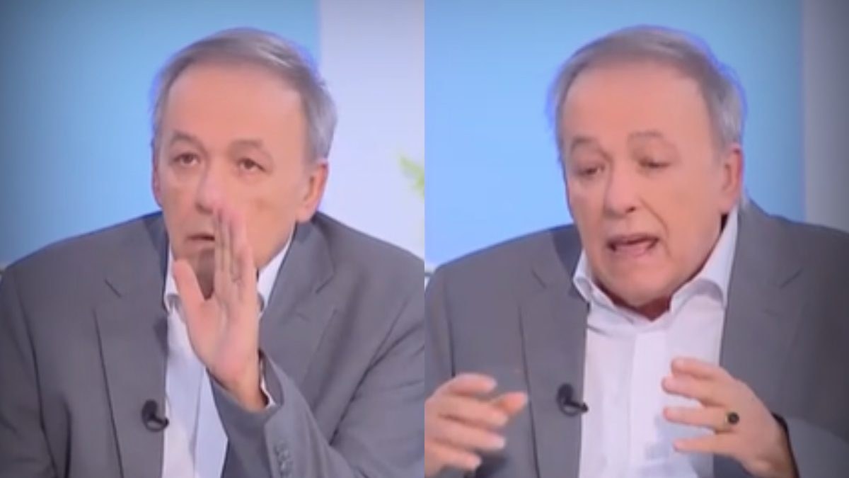 Ο Ανδρέας Μικρούτσικος στο πλατο του mega