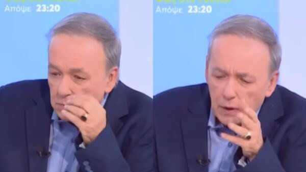 Ο Ανδρέας Μικρούτσικοσ στο πλατό του μεγκα