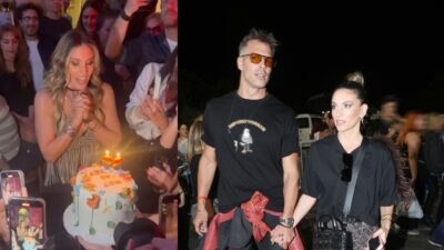 Η Αθηνά Οικονομάκου στο πάρτι γενεθλίων της και χέρι χέρι με τον Μπρούνο Τσερέλα