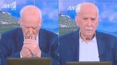 Ο Γιώργος Παπαδάκης με τσιγάρο στον αέρα του ΑΝΤ1