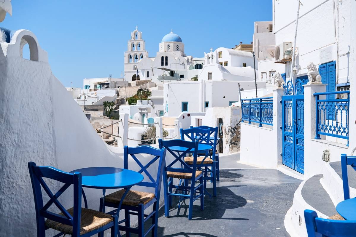 Το χωριό Πύργος στη Σαντορίνη