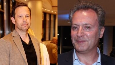 Ο Γιώργος Πυρπασόπουλος και ο Δημήτρης Οικονόμου