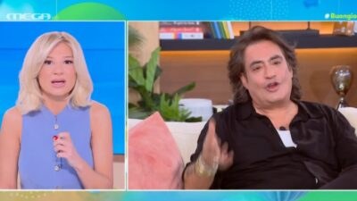Η Φαίη Σκορδά και ο Διονύσης Σχοινάς στο Buongiorno
