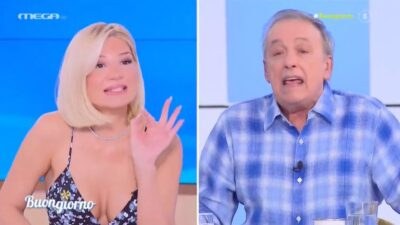 Η Φαίη Σκορδά και ο Ανδρέας Μικρούτσικος στο Buogniorno