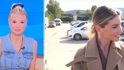 Η Φαίη Σκορδά και η Αθηνά Οικονομάκου