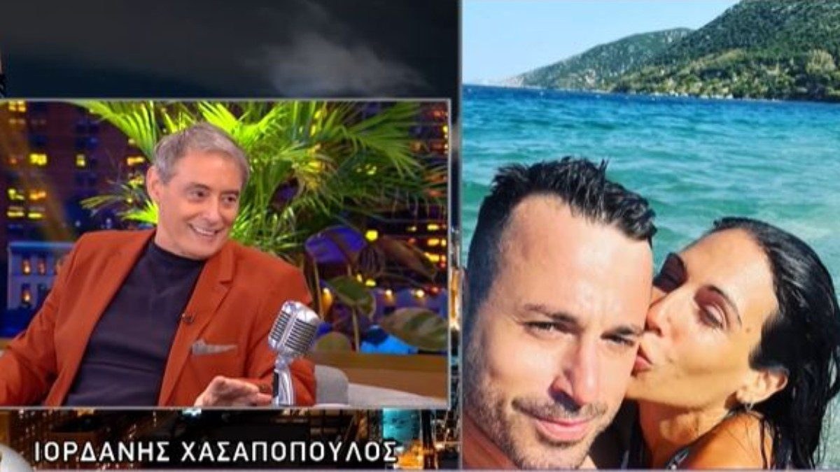 Ο Ιορδάνης Χασαπόπουλος στο πλατό της εκπομπής The 2night show