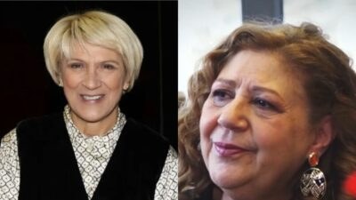 Η Καίτη Κωνσταντίνου και η Χριστίνα Τσαφου σε κολάζ
