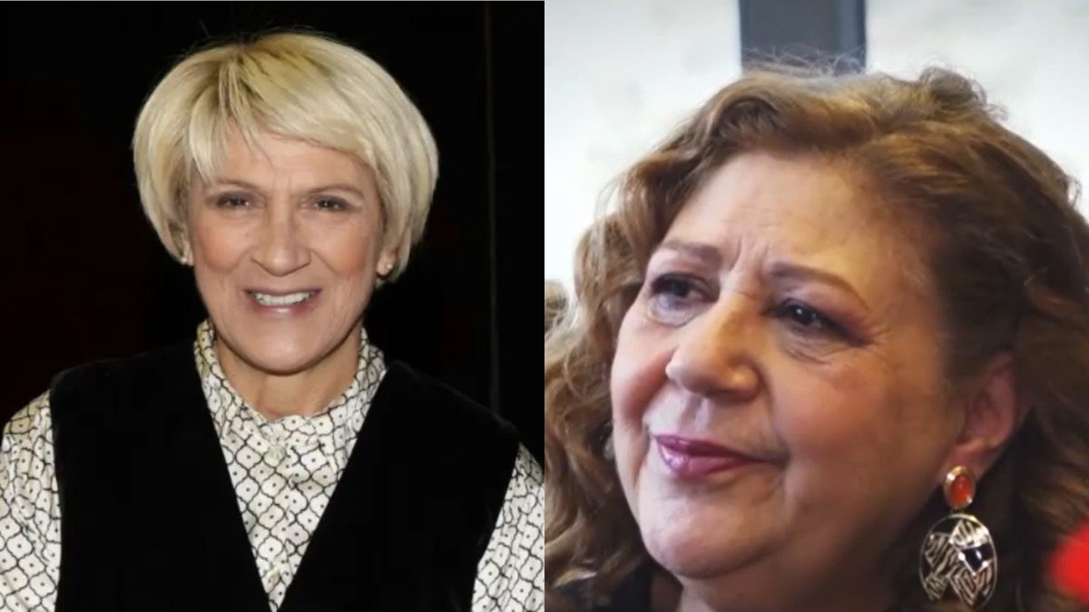 Η Καίτη Κωνσταντίνου και η Χριστίνα Τσαφου σε κολάζ