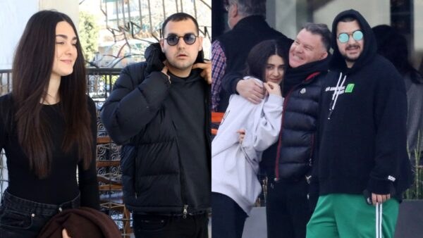 Ο Χρίστος και η Μάρια Κούγια με τον πατέρα τους